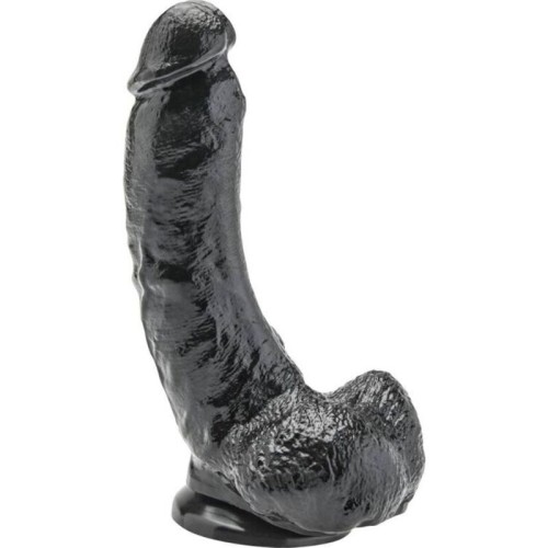 GET REAL - DILDO 20,5 CM MUST KUULIDEGA